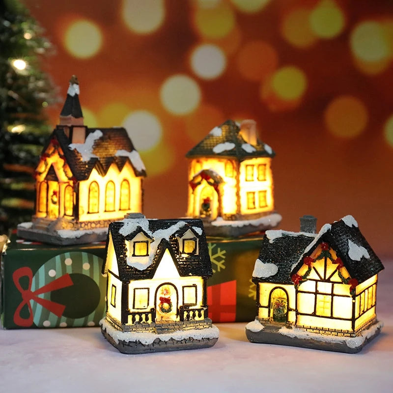 Christmas House Light Decorations for Home - Kids Xmas Gift, New Year 2022, Bedroom Night Light with Battery