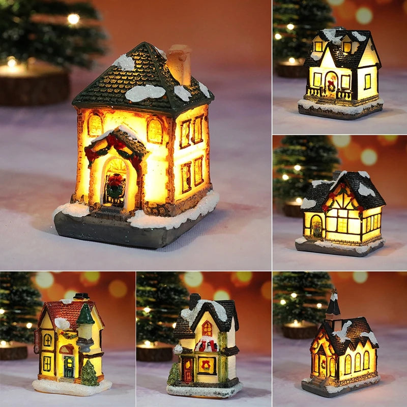 Christmas House Light Decorations for Home - Kids Xmas Gift, New Year 2022, Bedroom Night Light with Battery