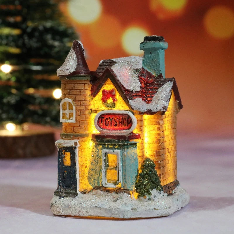 Christmas House Light Decorations for Home - Kids Xmas Gift, New Year 2022, Bedroom Night Light with Battery